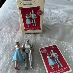 Dorothy and Tin Man Hallmark Ornament (2003) - new with cert of authenticity